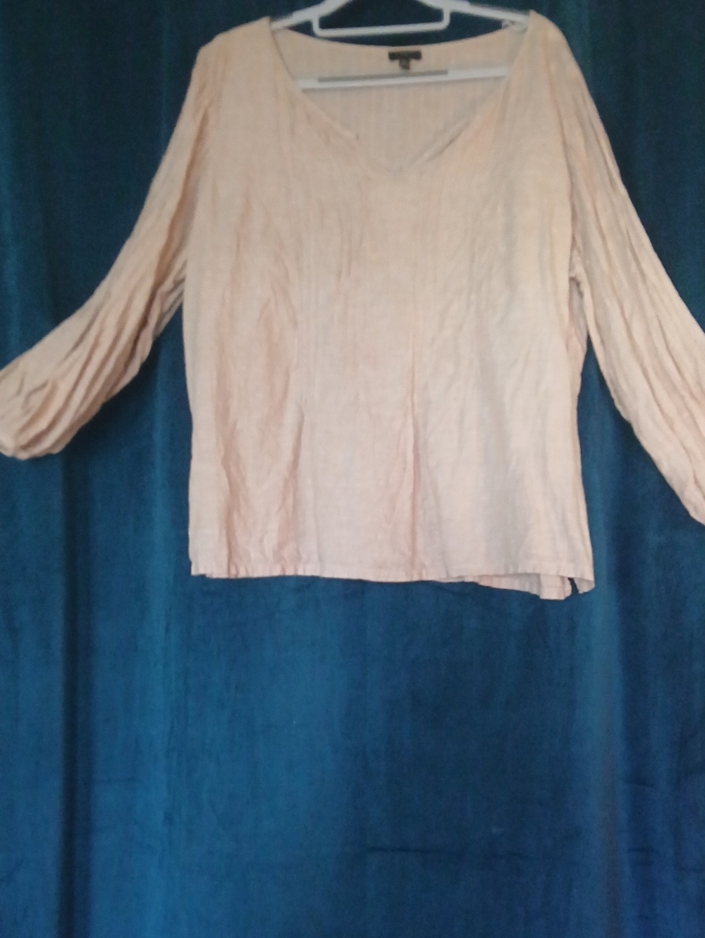 Tan Women's V-Neck Long Sleeve Top Talbots